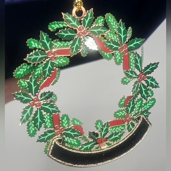 Beacon Design Metal Engravable Chrismas Wreath Ornament NIB - Picture 5 of 12